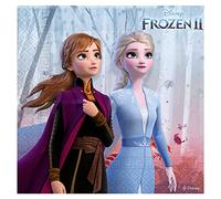 Lot de 16 petites Serviettes en papier La Reine des Neiges 2 25x25 cm