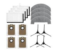 Lot De 16 Pièces De Rechange Compatibles Avec Les Aspirateurs MONSGA, MS1 MAX T, Filtres, Brosses Latérales, Chiffon De Nettoyage, Sac À Poussière