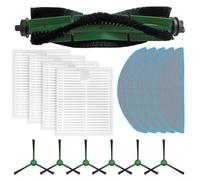 Lot de 16 pièces de Rechange pour aspirateurs Robots pour Roomba pour Combo Essential, Comprend 1 Brosse à Rouleau, 4 filtres HEPA, 5 Chiffons de serpillère, 6 brosses latérales (B)