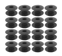 Lot de 16 pièces de rechange pour roulements de baby-foot, roulements à poignée filetée en plastique pour jeu de baby-foot, facile à installer, sans vis, accessoires noirs