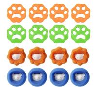 Lot de 16 pièces d'épilation pour poils d'animaux - Machine à laver - Boules anti-peluches - Pour machine à laver - Réutilisable - Pour machine à laver