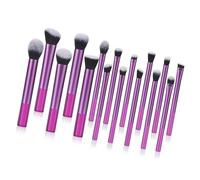 Lot de 16 pinceaux de maquillage doux et pratiques pour une application précise - Pinceaux cosmétiques adaptés aux débutants - Rangement facile