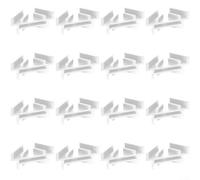 Lot de 16 plateaux de rangement pour aliments compatibles avec les plateaux de lyophilisation droits - Organiseur de cuisine pour économiser de l'espace - Noir, blanc, jaune (blanc)