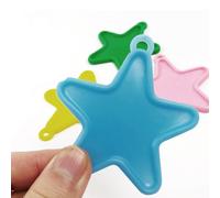 Lot de 16 poids pour ballons en forme d'étoile, en plastique, réutilisables, pour ballons à l'hélium. Poids colorés, parfaits pour les fêtes