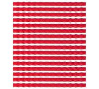 Lot de 16 protections en silicone pour grille de four de cuisine, 357 mm de long, support de protection pour protéger contre les brûlures (rouge)