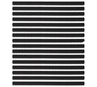 Lot de 16 protections pour grille de four de cuisine, 357 mm de long, protection contre les brûlures et les cicatrices (BK)