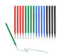 Lot de 16 Recharges Stylos Effaçables pour Pilot FriXion Ball, 0,7 mm Recharges de Rechange Effaçables Pointe Moyenne Stylo Gel Effaçable pour Pilot FriXion Ball Clicker Eberhard Faber (4 couleurs)