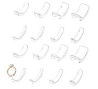 Lot de 16 réducteurs de bague - Invisible - Réducteur de bague - Invisible - Taille de bague - Réducteur de taille de bague - Invisible