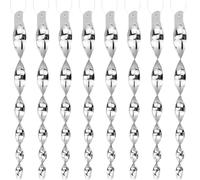 Lot de 16 répulsifs anti-oiseaux réfléchissants en spirale - Répulsif contre les pigeons - Carillon éolien - Pour balcon et jardin - Répulsif très efficace - Répulsif aux corbeaux et aux merles -