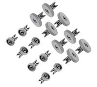 Lot de 16 roulettes (8 paniers supèrieur et 8 panier supérieur d'origine Lave-vaisselle (50286967000 50286965004 REX ZANUSSI JUNO ZOPPAS IKEA ARTHUR MARTIN AEG LEONARD MOFFAT ELECTROLUX IKEA ELECTROLU
