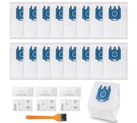 Lot de 16 sacs d'aspirateur 3D Efficiency pour aspirateur Miele HyClean Pure GN