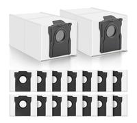 Lot de 16 sacs d'aspirateur de rechange pour robot aspirateur Dreame L10s Ultra Gen 2 / X50 Ultra Complete / L40s / L40 Ultra / Matrix10 Ultra / Aqua10 Ultra / L10s / X30 / X40 / Mova E30 Ultra / P50