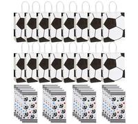 Lot de 16 sacs de transport de football - 20 sacs cadeaux de football - Sacs cadeaux d'anniversaire décoratifs - Accessoires de fête de football