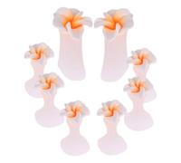 Lot de 16 Séparateurs D'orteils en Forme de Fleur en Silicone, Séparateurs D'orteils pour Vernis à Ongles, Séparateurs de Pédicure Réutilisables, Civière D'orteils en Caoutchouc Gel