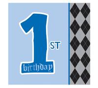 Lot de 16 serviettes de table en papier, premier anniversaire rebelle