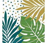 Lot de 16 serviettes « KEY WEST » pour décoration d'une fête et d'un anniversaire | Qualité FSC | 33 x 33 cm | Florida Party Napkins en papier