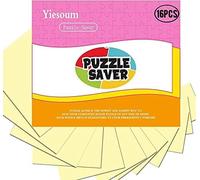 Lot de 16 super puzzles de colle transparente, puzzle Saver, film autocollant, puzzle Saver can fix le puzzle, idéal pour 2 x 1000 pièces ou 4 x 500 pièces puzzle (16)