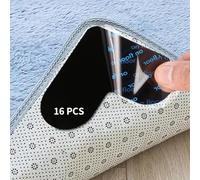 Lot de 16 tapis antidérapants pour tapis, lavables et réutilisables, tapis antidérapant, en forme de cœur, tapis antidérapant pour tapis et tapis