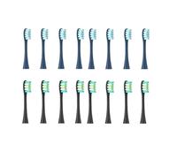 Lot de 16 têtes brosse rechange couleurs assorties, compatibles avec les embouts nettoyage en profondeur X/X PRO/Air 2 /SE / Z1/ F1, poils d'aspirateur souples(8darkblue 8black)