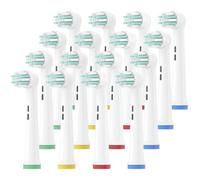 Lot de 16 têtes de brosse à dents électrique de rechange pour enfants pour Oral Pro-Health B Stages D100K 4510K d10 d12 10X-Blanc-16 pièces