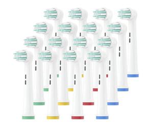 Lot de 16 têtes de brosse à dents électrique de rechange pour enfants pour Oral Pro-Health B Stages D100K 4510K d10 d12 10X-Blanc-16 pièces