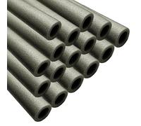 Lot de 16 tubes de mousse pour trampoline 92 cm (8 barres), protection universelle pour barres de trampolines de jardin, protection en mousse pour barres de trampoline, rembourrage en mousse (gris)