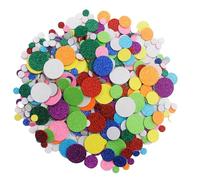 Lot de 160 autocollants ronds en mousse à pois brillants autocollants muraux colorés pour décoration de fête de cartes