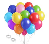 Lot de 160 ballons ronds en latex pour anniversaire, fête prénatale, mariage, décoration d'anniversaire, guirlande d'arche - 12,7 cm - Couleurs assorties