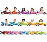 Lot de 160 découpes de voiture de course pour tableau d'affichage de voiture de course, décoration de salle de classe pour garçon et fille, bricolage, mur photo, jardin d'enfants, maternelle, rentrée