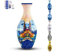 Lot de 160 pots de puzzle 3D pour adultes, avec colonne d'eau, décoration de la maison, pour exposer de vraies fleurs, fleurs artificielles et arrangements floraux (château)