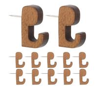 Lot de 160 punaises en bois avec crochets pour tableau d'affichage et bureau pour tableau d'affichage, tableau en liège