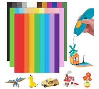 Lot de 160 recharges de stylo 3D Doodler Start+ - 32 couleurs - 2,5 mm P asse température - Pour stylo d'impression 3D - Pour stylo 3D Start Pen