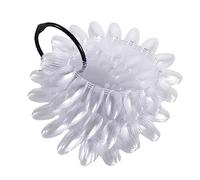 Lot de 160 roulettes rondes pour faux ongles - Outil de manucure avec anneau (transparent)