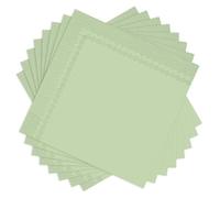 Lot de 160 serviettes de table jetables vertes, 33 x 33 cm, idéales pour mariages, anniversaires, douches, invités, décoration de table pour fêtes et vacances