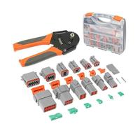 Lot de 1600 connecteurs électriques haute stabilité avec sertisseur professionnel pour systèmes de câbles et projets de bricolage de bateau automobile professionnel Outil de réparation automobile pour