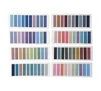 Lot de 1600 onglets repositionnables pour livre de couleur, marque-pages, onglets transparents, pour l'école, le bureau, les notes adhésives