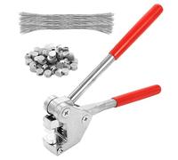 Lot de 165 mm avec 60 joints et fil de plomb pour compteurs électriques, compteur de gaz, pince en plastique de couleur rouge, outil d'étanchéité professionnel avec