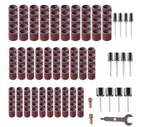 Lot de 165 tambours de ponçage rotatifs grain 400, bandes de ponçage pour accessoires de perceuse