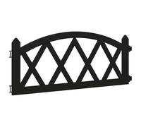 Lot de 17 bordures de pelouse noires en polypropylène de 10 m de long avec système d'emboîtement pour jardin, terrasse, trottoir, bordure de tonte flexible et délimitation de chemin pour un