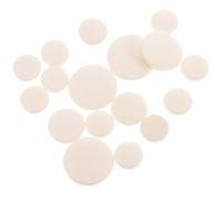 Lot de 17 coussinets pour clarinette avec colle et liège adhésif en vrac pour clarinette à vent en bois Suite Instrument de musique Repose-pouce blanc