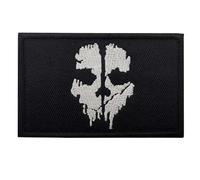 Lot de 17 écussons brodés avec motif tête de mort et flèche brisée