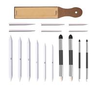Lot de 17 estompes pour estompes, croquis, dessin, crayons, éponge, estompe, essuie-esquis, pour artistes, étudiants, croquis, fournitures de dessin