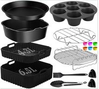 Lot de 17 moules en silicone pour friteuse à air chaud COSORI Turbo Tower/Pro/Pro Smart 10,8 l Airfryer
