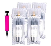 Lot de 17 protecteurs de bouteille de vin, sacs gonflables pour colonnes gonflables, réutilisables, pour bagages, avion, voyage, transport avec pompe gratuite
