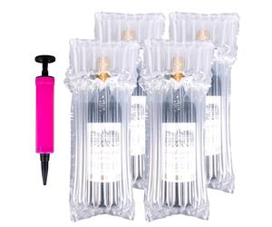Lot de 17 protecteurs de bouteille de vin, sacs gonflables pour colonnes gonflables, réutilisables, pour bagages, avion, voyage, transport avec pompe gratuite