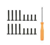 Lot de 17 vis en métal pour console de jeu, coque arrière, kit de vis pour réparation de pont vapeur avec pièces de réparation de tournevis