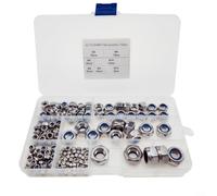Lot de 170 écrous hexagonaux en acier inoxydable M3-M8 autobloquants