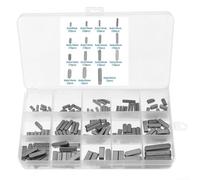 Lot de 175 clés d'arbre d'entraînement parallèles avec matériau en acier au carbone pour rainure de clavette mécanique et applications de fixation