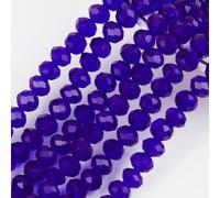 Lot de 176 perles en verre à facettes, 6 mm, avec trou, perles à facettes en cristal de verre à enfiler, perles de bricolage pour bracelets, colliers, boucles d'oreilles, bijoux - Violet B