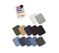 Lot de 18/24 patchs de réparation de coudes et genoux thermocollants pour réparation de vêtements, loisirs créatifs, couture, accessoire de réparation de tissu